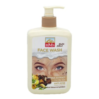 ژل شستشوی پوست چرب مورینگا بی ام اس حجم 500 میل