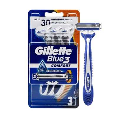 خود تراش ژیلت مدل Blue3 Comfort پک ۳ عددی